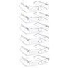 Boost Eyewear Reading Glasses, Clear Half Rim Frame, Comfort Spring Loaded Hinges, 6PK 28150